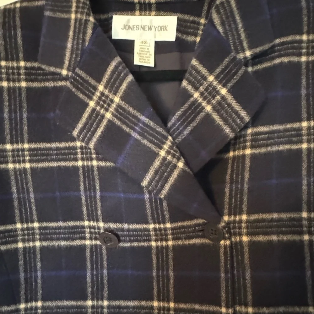 Jones New York 100% Wool Double-Breasted Size 12 Coat